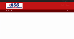 Desktop Screenshot of americansportscouncil.org