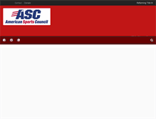 Tablet Screenshot of americansportscouncil.org